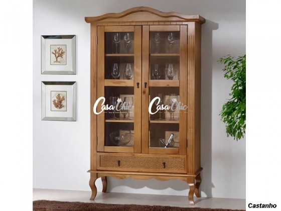 Cristaleira 02 Portas 0.99 m 2445 Turim 3D Moveis