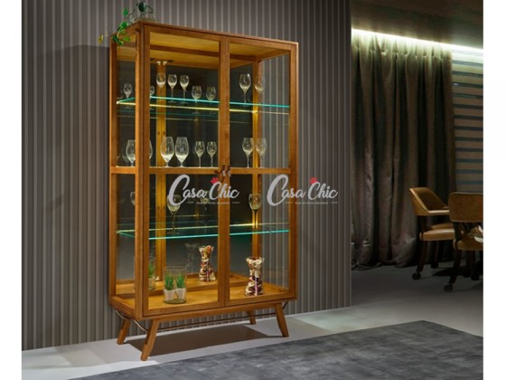 Cristaleira 3D Moveis Florence 2498 02 Portas