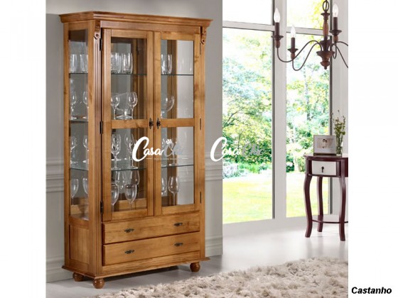 Cristaleira 02 Portas 1.00 m 3049 America 3D Moveis