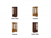 Cristaleira 02 Portas 1.00 m 3049 America 3D Moveis