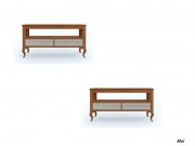 Rack Bancada com Painel 3D Moveis Madri 1910-1810 1.38m