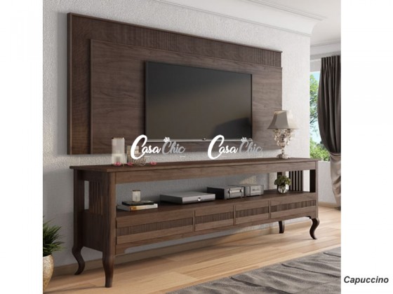 Bancada Rack com 04 Gavetas com Painel 1930-1820 Madri 2.18m Moveis 3D