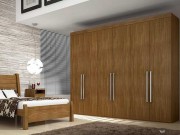 Guarda Roupa Armario Roupeiro Rufato Arezzo Luxo 06 Portas 2.73 m