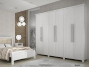 Guarda Roupa Armario Roupeiro Rufato Ibiza 06 Portas 2.73 m
