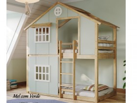 Beliche Cama Casinha Infantil Montessoriana Serraltense Sweet Home 1110