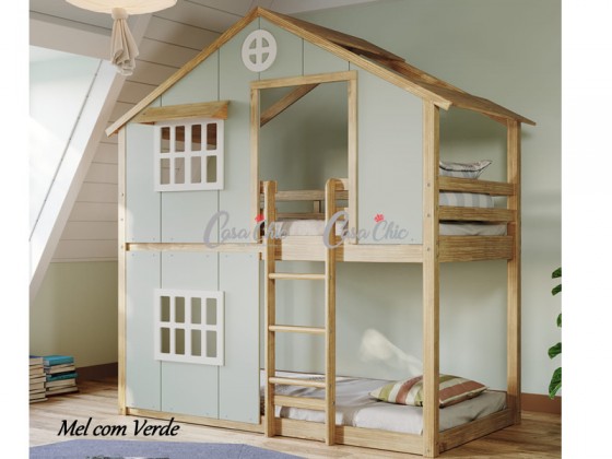 Beliche Cama Casinha Infantil Montessoriana Serraltense Sweet Home 1110