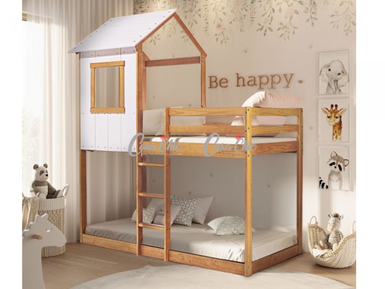 Beliche Cama Casinha Montessoriana Cabana Serraltense Tree House 1111
