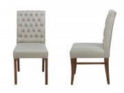 Cadeira com Capitone 7100 Lorena de Madeira Maciça