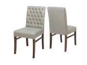 Cadeira com Capitone 7100 Lorena de Madeira Maciça