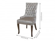 Cadeira com Capitone 7112 Manu de Madeira Maciça