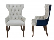 Cadeira com Tachas e Capitone 7799 Salvatore de Madeira Maciça