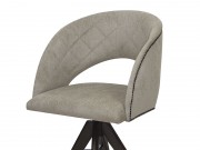 Poltrona Cadeira com Braço Giratoria com Tachas 7824 Turquia de Madeira Maciça