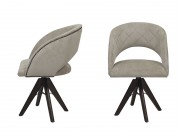 Poltrona Cadeira com Braço Giratoria com Tachas 7824 Turquia de Madeira Maciça