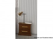 Mesa de Cabeceira Criado Mudo 02 Gavetas Aurora