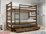 Beliche com Cama Auxiliar Triliche Agata 3400 com Gavetas Beliche com Cama Auxiliar Triliche Agata 3400 com Gavetas