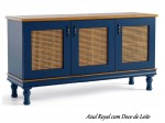 Buffet Balcão Arca Brasil Sul Safari 128 1.50m com Rattan