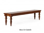 Conjunto Mesa de Jantar com 02 Bancos Esmeralda e Mesa Esmeralda Retangular 2.00 x 1.00 Brasil Sul