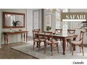 Conjunto Mesa de Jantar com 06 Cadeiras X e Mesa Safari Retangular 1.80 x 1.00 Brasil Sul