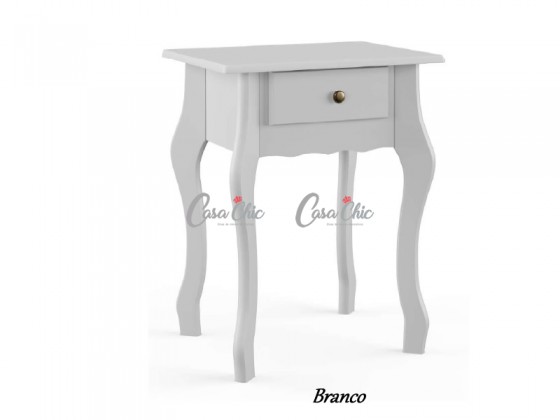 Mesa de Cabeceira Criado Mudo 01 Gaveta 41 Luiz XV Brasil Sul