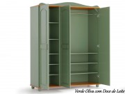 Armario Roupeiro Guarda Roupa 03 Portas 1.43 m 0124 Londres Moveis Brasil Sul