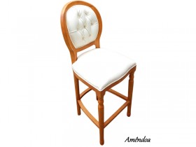 Banqueta Casachic Medalhão 6128 Torneada