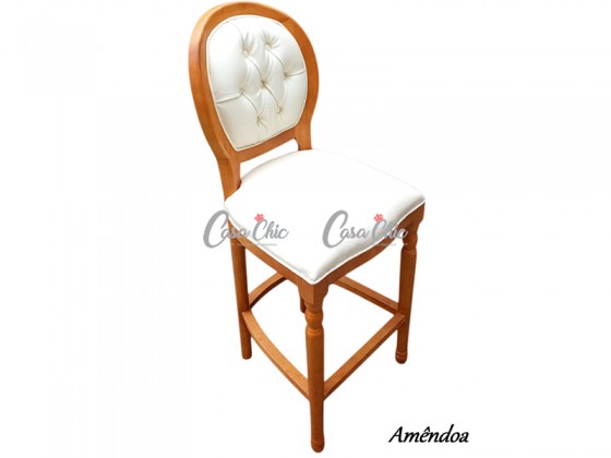 Banqueta Casachic Medalhão 6128 Torneada
