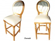 Banqueta Casachic Medalhão 6128 Torneada