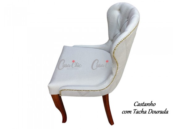 Cadeira Havana 7130 com Tachas e Capitone COM ENTREGA IMEDIATA