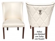 Cadeira Casachic Cristal 286 com Tachas e Capitone