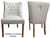 Cadeira Casachic Cristal 286 com Tachas e Capitone