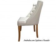 Cadeira Casachic Cristal 286 com Tachas e Capitone