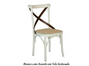 Cadeira X Xangai Assento em Rattan ou Tela