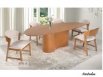 Conjunto Mesa de Jantar Luxemburgo com 06 Cadeiras 1.80 x 1.10 Organica