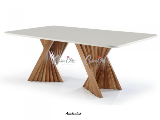 Mesa de Jantar Casachic Jamile 2.0 x 1.00 Retangular