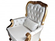 Poltrona com Capitone 3180 Colonial de Madeira Maciça