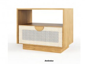Mesa de Cabeceira Criado Mudo com Tela 01 Gaveta 2441 Osiris