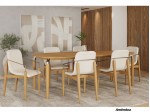 Conjunto Mesa de Jantar Hanna 2453-2464 com 06 Cadeiras 1.80 x 1.00 Retangular