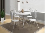 Conunto Mesa de Jantar Carraro 1505-171 com 04 Cadeiras   