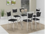 Conjunto Mesa de Jantar Carraro 387-163 com 06 Cadeiras  