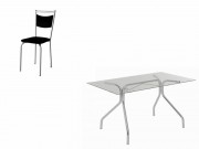 Conjunto Mesa de Jantar Carraro 387-163 com 06 Cadeiras  