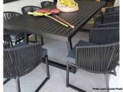 Poltrona Cadeira com Braço em Aluminio com Encosto em Corda 368 Indonesia