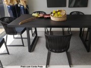 Poltrona Cadeira com Braço em Aluminio com Encosto em Corda 368 Indonesia