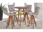 Conjunto Mesa Bistro Bali Londres com 04 Banquetas Giratorias 0.75 x 0.75 Redonda Conjunto Mesa Bistro Bali Londres com 04 Banquetas Giratorias 0.75 x 0.75 Redonda