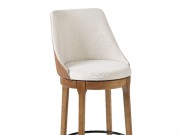 Banqueta Giratoria 3930 Cristal de Madeira Maciça