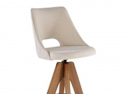 Banqueta Giratoria 3928 Coral de Madeira Macica