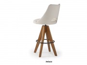 Banqueta Giratoria 3926 Onix de Madeira Macica