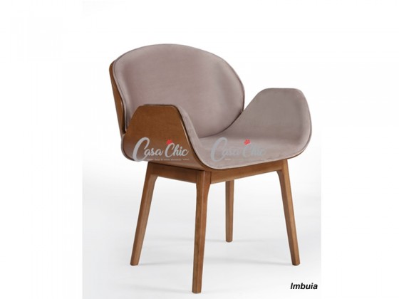Cadeira com Braço em Madeira Maciça 6693 California