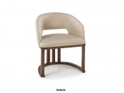 Conjunto Mesa de Jantar Aylla 1.40 x 1.40 Redonda com 04 Poltronas Ametista