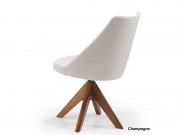 Cadeira Giratoria em Madeira Maciça 6189 Rubi