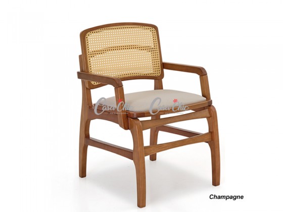 Cadeira com Braço Jamile Encosto em Tela 6605